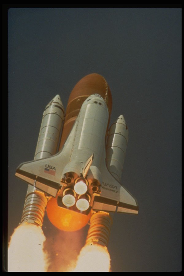 706030 Launch Of Space Shuttle Discovery, 1989, Courtesy NASA A4 Photo Print