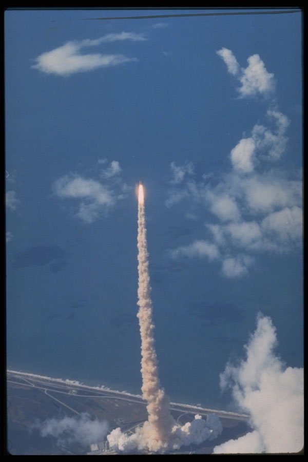 706032 Launch Of Space Shuttle Discovery, 1989, Courtesy NASA A4 Photo Print