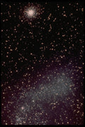 706034 Small Magellanic Cloud And Globular Cluster, Courtesy NASA A4 Photo Print