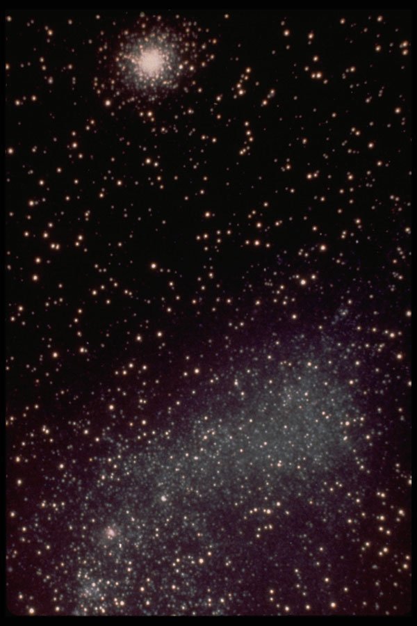706034 Small Magellanic Cloud And Globular Cluster, Courtesy NASA A4 Photo Print