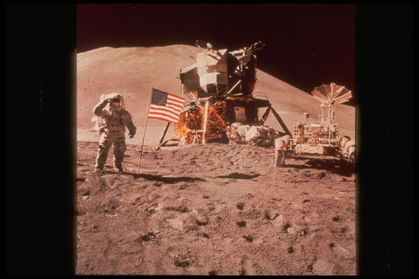 706036 Apollo 15, Irwin, Falcon, Rover, Courtesy NASA A4 Photo Print
