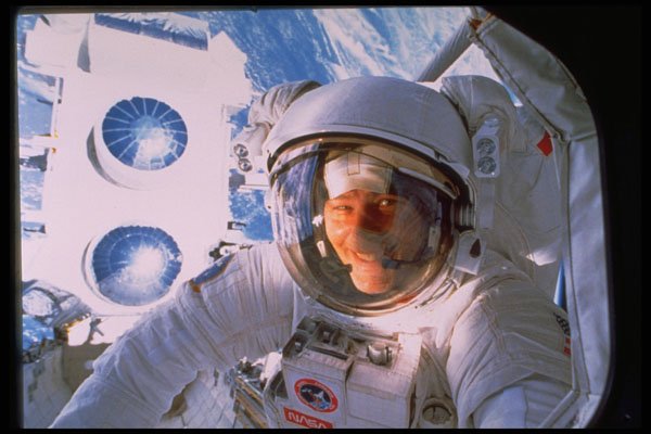706042 Astronaut Jerry Ross, Space Shuttle Atlantis, Courtesy NASA A4 Photo Print