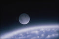 706063 Moon Rise Study A4 Photo Print