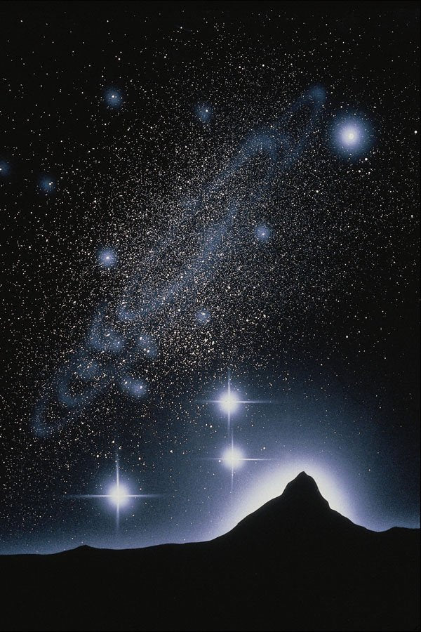 706066 Cosmic Landscape A4 Photo Print