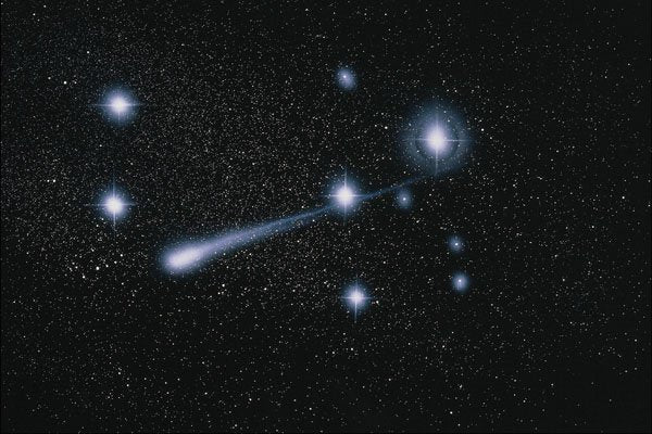 706069 Comet And Cluster A4 Photo Print