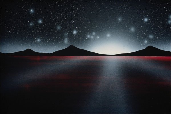 706077 Supernova Flash Over Mandar Plain A4 Photo Print