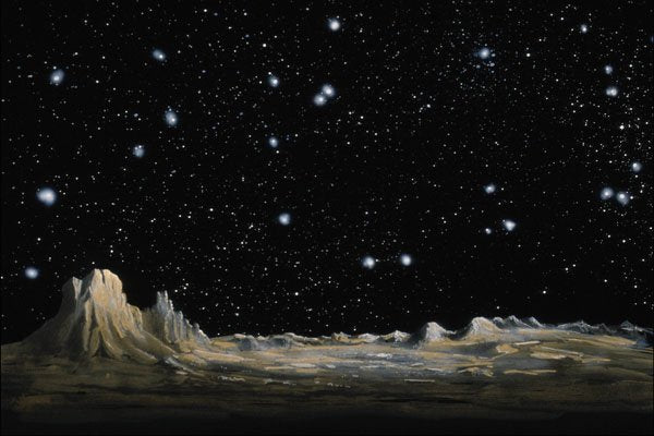 706080 Lunar Surface A4 Photo Print