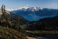 708011 Mountain Valley With Lake And Peaks, British Columbia, Canada A4 Photo Print