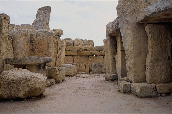 708020 Hagar Quim, Megalithic Temple, Circa 3000 B.C., Qrendi A4 Photo Print