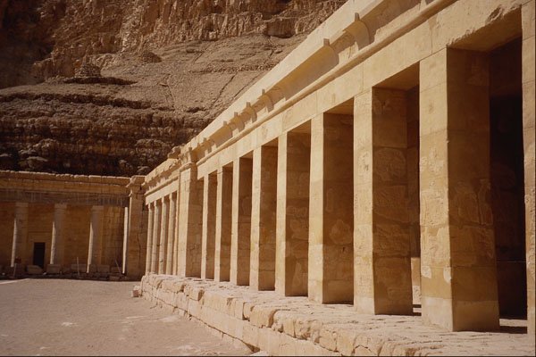 708073 Interior Of Temple Of Queen Hatshepsut, Luxor, Egypt A4 Photo Print