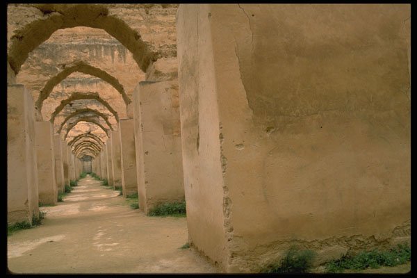 708092 Meknes Moulay Ismail's Granary, 17th Century A4 Photo Print