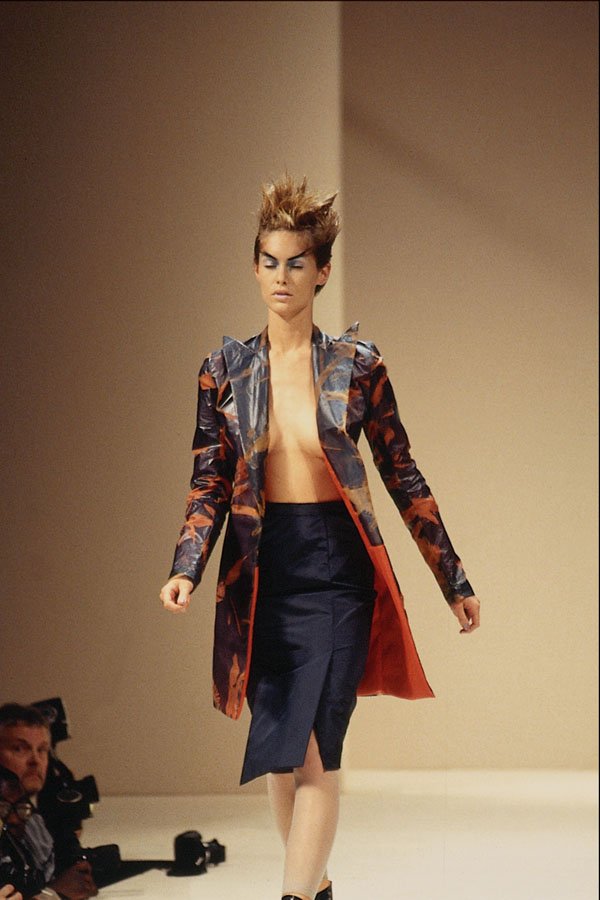 709001 Alexander McQueen, Satin Jacket And Skirt A4 Photo Print