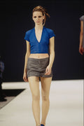 709020 Copperwheat Blundell, Blue Lace Top With Gray Silk Skirt A4 Photo Print