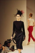 709023 Alexander McQueen, Jersey Top And Black Skirt A4 Photo Print