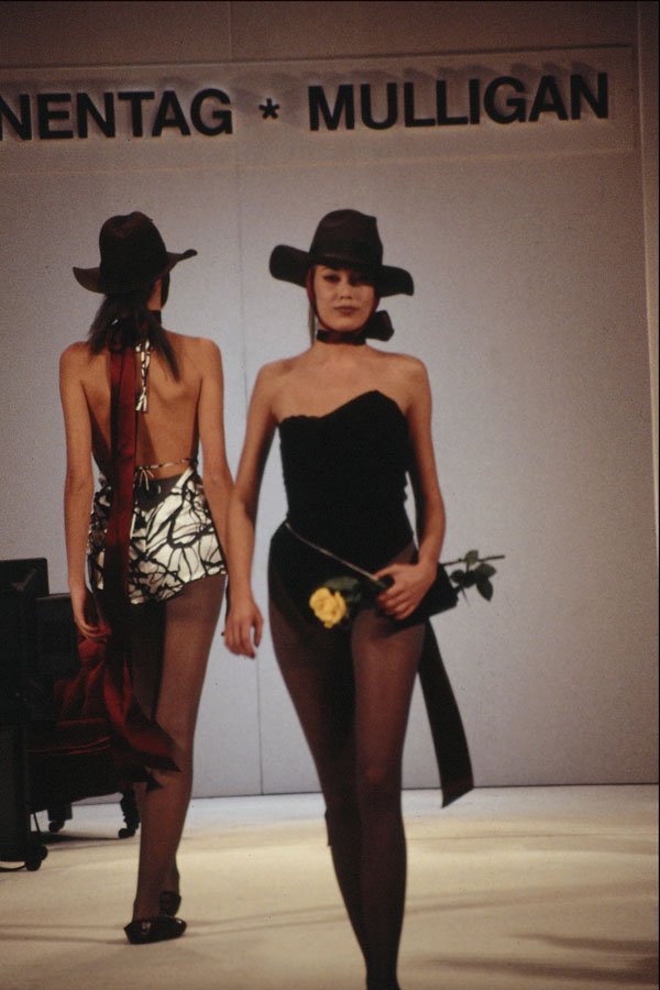 709033 Sonnetac Mulligan, Black Strapless Bodysuit A4 Photo Print