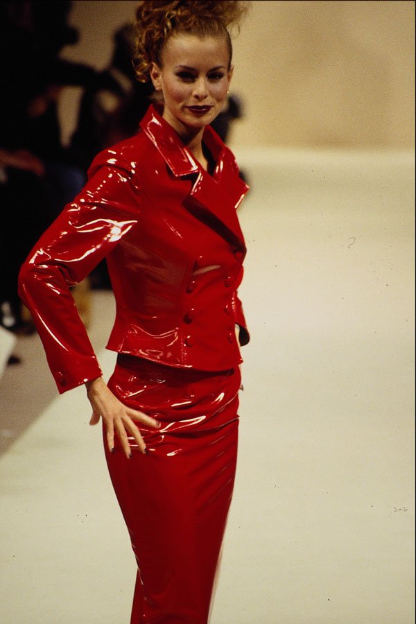709061 Red Jacket And Skirt A4 Photo Print