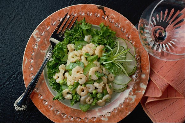 710024 Celery, Shrimp Salad A4 Photo Print