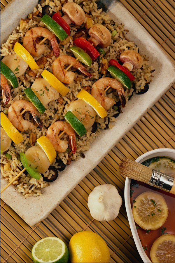 710026 Shrimp And Rice A4 Photo Print