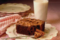 710032 Chocolate Cake Square A4 Photo Print