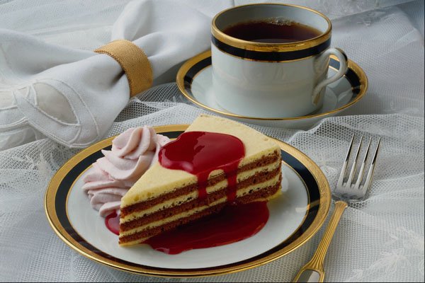 710043 Coffee And Baumkuchen Torte A4 Photo Print