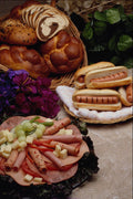 710081 Hot Dogs And Luncheon Meat Platter A4 Photo Print