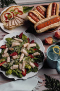 710090 Hot Dogs, Turkey Sandwich And Meat Salad A4 Photo Print