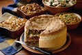 710094 Ground Beef Pot Pie With Salads A4 Photo Print