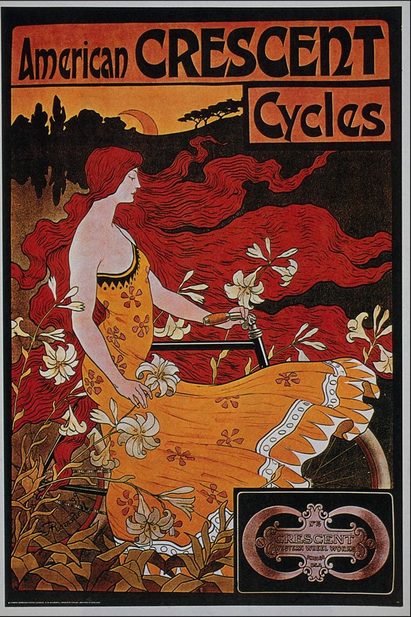 711005 Crescent Cycles A4 Photo Print