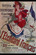 711083 L'Etendard Francais Cycles A4 Photo Print
