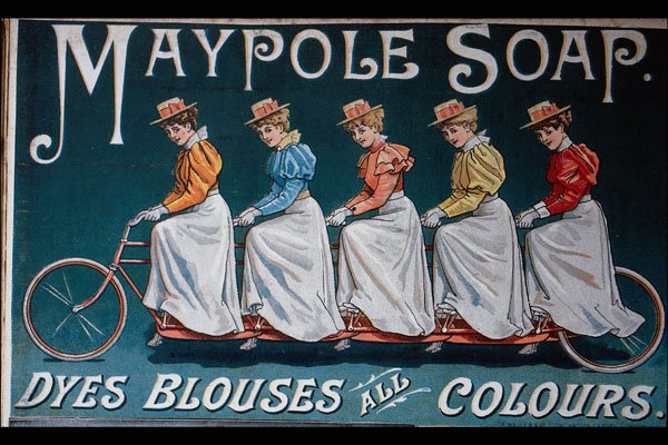 711095 Maypole Soap With Cycle A4 Photo Print