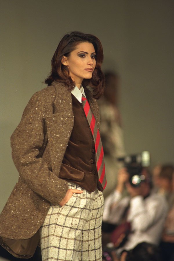 712032 Woman Wearing Trousers, Jacket And Waistcoat A4 Photo Print