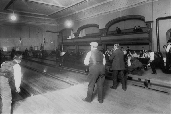 713073 Bowling, 1908 A4 Photo Print