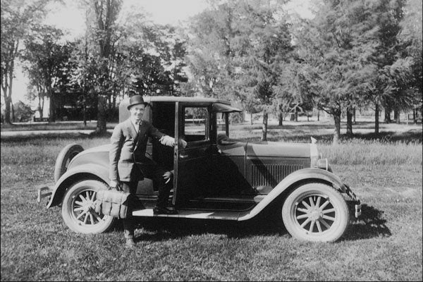 713088 Executive And Car A4 Photo Print