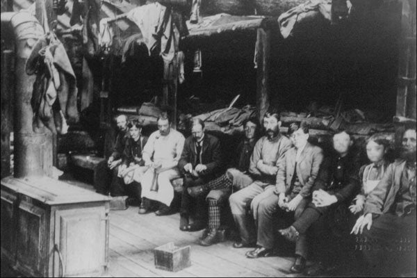 713098 Lumber Camp Bunkhouse A4 Photo Print