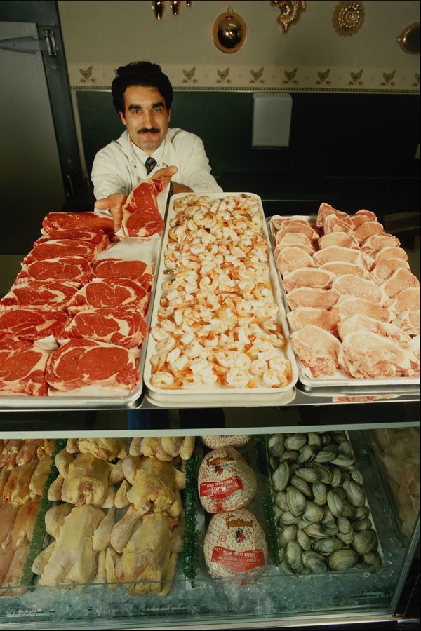 714003 Butcher And Meats A4 Photo Print