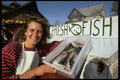714017 Pretty Roadside Fresh Fish Merchant, Mahone Bay, Nova Scotia, Canada A4 Photo Print