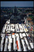 714063 Stalls Covering The Market, Delft, Netherlands A4 Photo Print