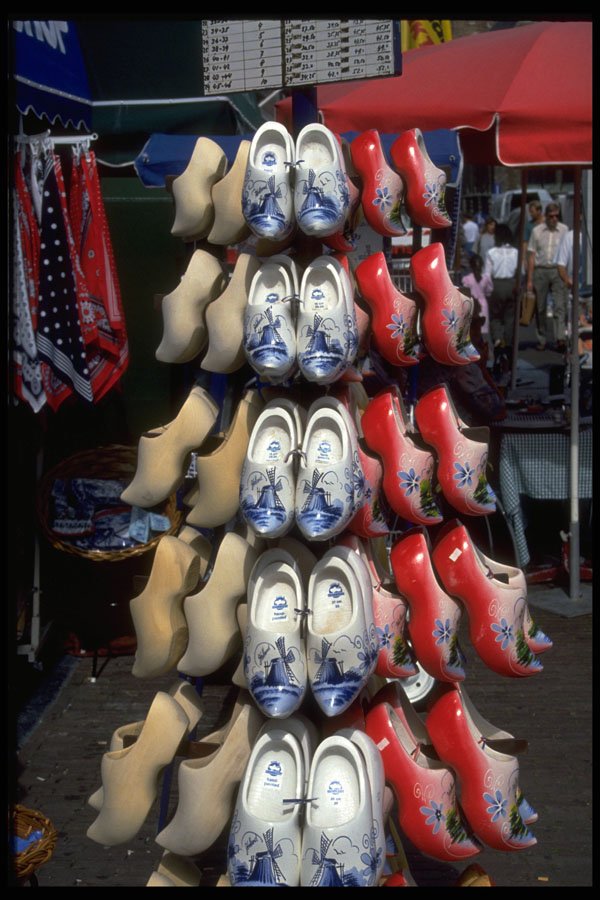 714070 Display Of Clogs, Netherlands A4 Photo Print