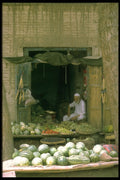 714072 Vegetable Shop In Herat, Afghanistan A4 Photo Print