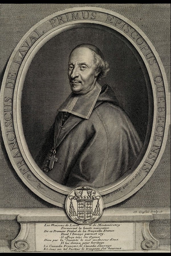 715001 Francois De Laval, 1708, Engraver Claude Duflos C5183 A4 Photo Print