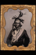 715046 Six Nations Chief, Circa 1865, Photographer Unknown C84932 A4 Photo Print