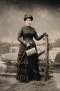 715060 Portrait With Niagara Backdrop, Circa 1870 1880, PA147753 A4 Photo Print