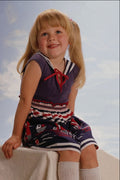 716033 Little Girl With Sky Background A4 Photo Print