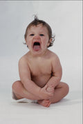 716035 Screaming Baby On White Background A4 Photo Print