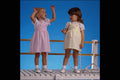716036 Two Little Girls On Jetty A4 Photo Print