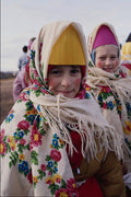 716046 Children In Traditional Russian Clothes A4 Photo Print