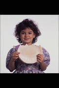 716051 Little Girl Eating A Pancake A4 Photo Print
