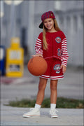 716063 Girl With Basketball A4 Photo Print
