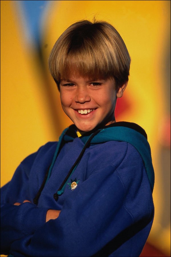 716064 Blonde Boy Smiling A4 Photo Print