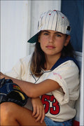 716067 Girl With Baseball Cap A4 Photo Print